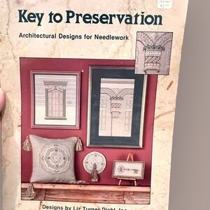 Key to Preservation Cross Stitch Pattern Book Architecture Designs ESTATE‎ SALE